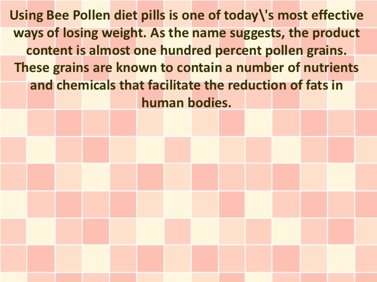 Bee pollen diet Bee pollen diet